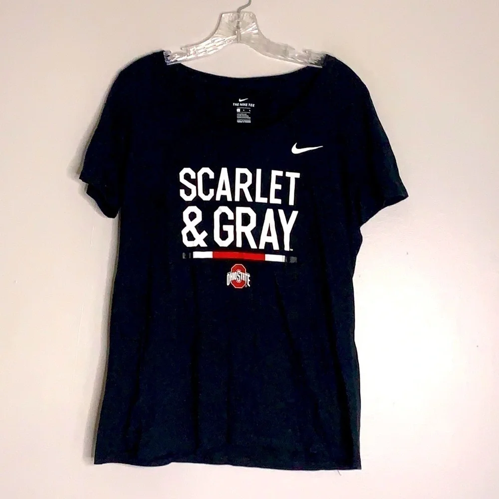 Nike T-Shirt Scarlet & Gray Ohio Short sleeve t-shirt large